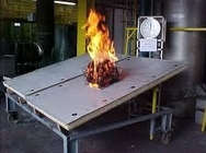 원목 소각을 위한 설비를 시험하는 ASTM E108 지붕 외부노광 화재