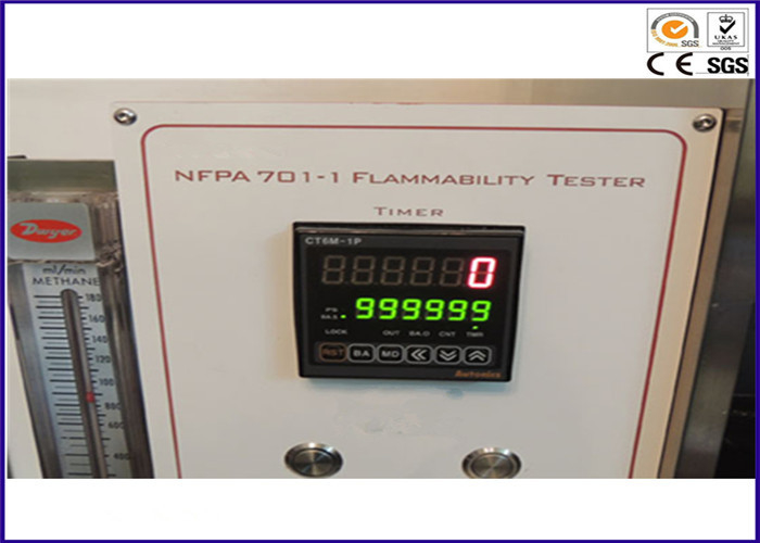 직물 NFPA 701 시험 방법 1을 위한 실험실 불 시험 장비