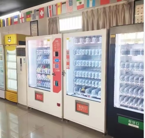 자동 판매 기계 빠른 난방 및 뜨거운 음식과 차가운 식사를위한 큰 용량