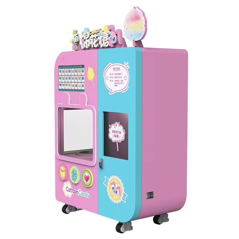 독특한 초음파 감지 칩 브랜드 새로운 자동 치실 설탕면 캔디 상업 기계