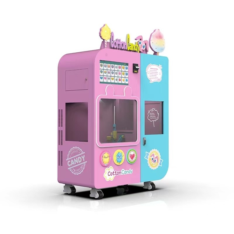 독특한 초음파 감지 칩 브랜드 새로운 자동 치실 설탕면 캔디 상업 기계