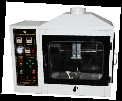 EN ISO 11925-2 표준을 이용한 건축 구조물 모서리 표면 노출 시험용 인화성 시험 장비