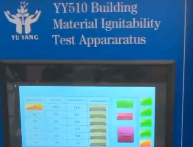 건축 자재용 스테인리스 스틸 구조 및 0.7m/s 연기 속도 ISO 11925-2 인증 점화 시험 장치