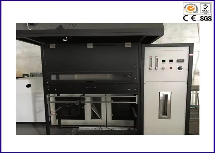 ISO 9239-1 ASTM E 846에 해당하는 바닥 방사성 열 흐름 테스트 장치, 조절 가능한 불꽃 높이 60-120mm 및 0-15 Kw/m2 열 흐름 측정