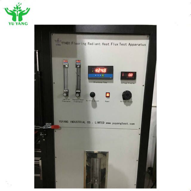 ISO 9239-1 ASTM E 846에 해당하는 바닥 방사성 열 흐름 테스트 장치, 조절 가능한 불꽃 높이 60-120mm 및 0-15 Kw/m2 열 흐름 측정