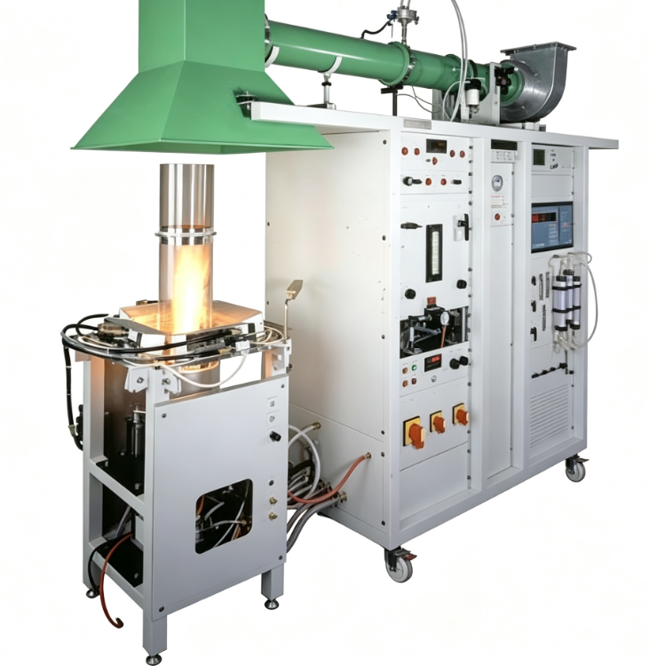 ASTM E2058 화재 확산 시험 장치 (열 방출률 측정을 위한 31kW 프로판 샌드박스 버너 포함)