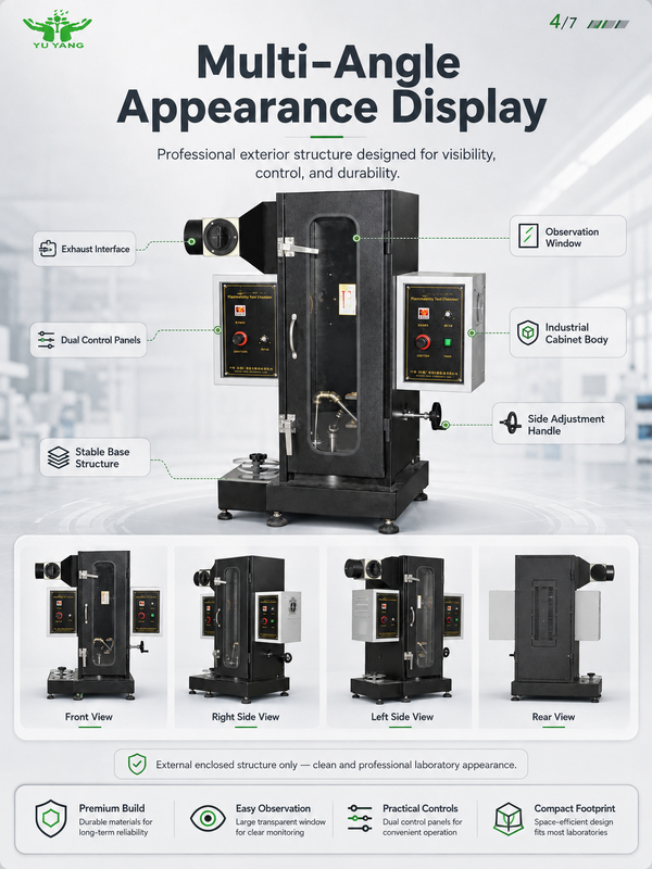 Plastic Smoke Density Test Apparatus ASTM D2843 Fire Testing Equipment for Combustion Smoke Analysis