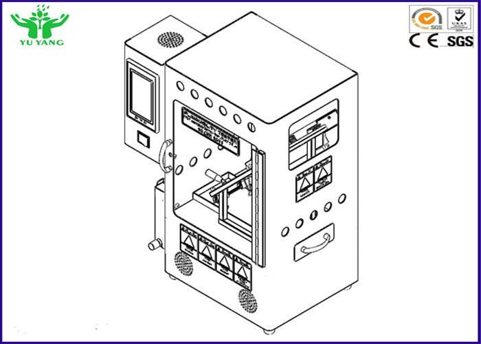 CPSC 16 CFR 부속 1611 SPI 가연성 검사자 비닐 플레스틱 필름 AC 220V 50Hz 3A