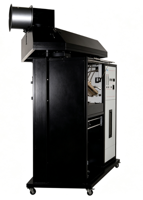 ISO9239을 준수하는 중요 방사성 흐름 검사기 2KW 총 전력 및 바닥 열 흐름 테스트를 위한 300mm × 450mm 방사성 패널